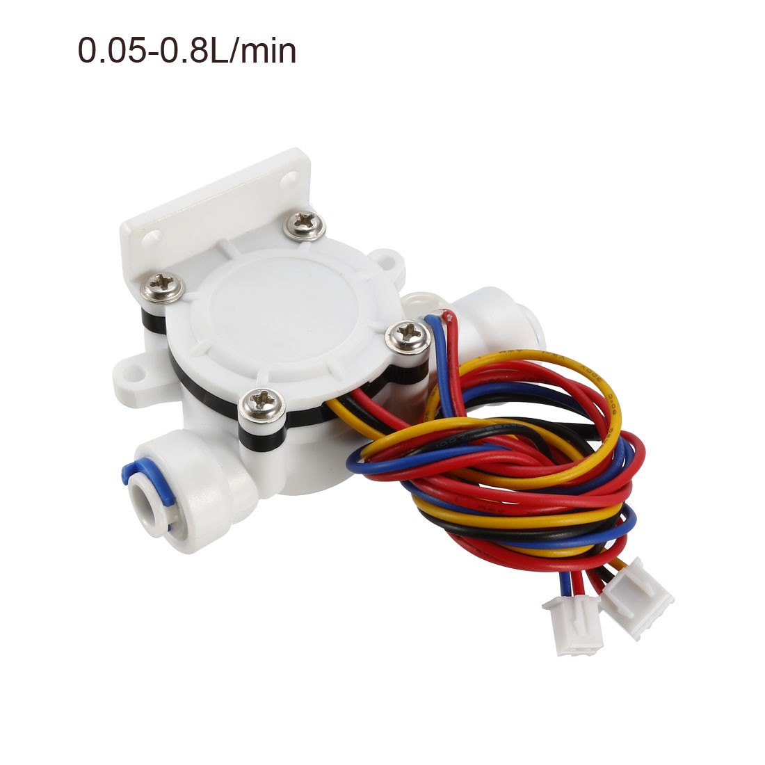 1/4in Quick Connect Hall Effect Water Flow Sensor Switch Meter 0.05-0.8L/min