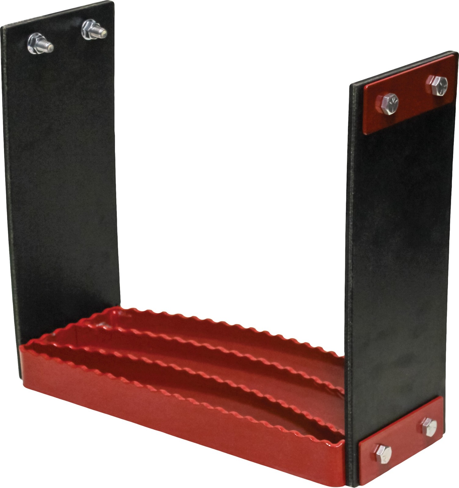 KM Universal Bolt-On Flex Step – Red flexible step for tractors