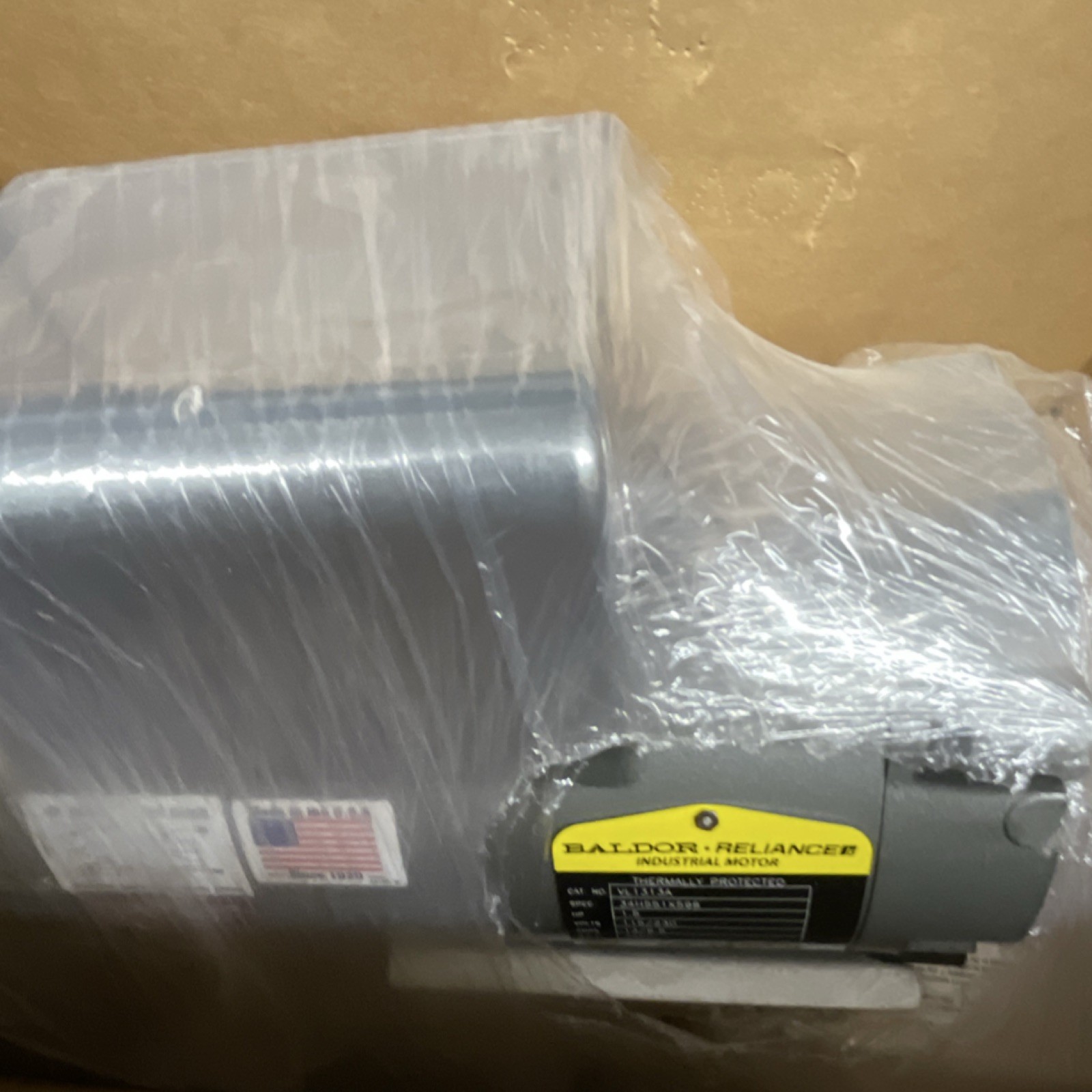 Baldor Reliance VL1313A 1.5 HP 115/230V 3450 RPM 56C Single Phase Motor
