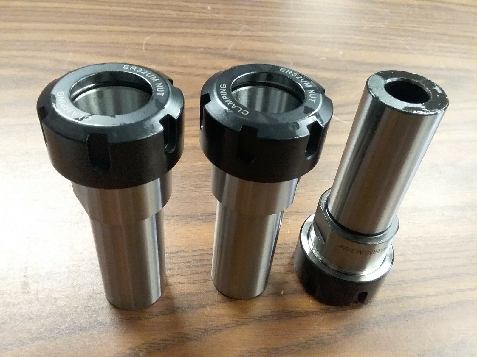 3pcs ER32 COLLET CHUCKS 1-1/4″X2″ STRAIGHT SHANK stub #ER32-CK114-2- new
