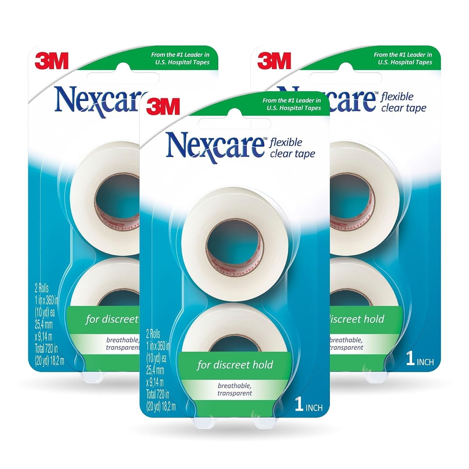 Transparent First Aid Tape: 6 Rolls of Flexible Clear Tape for Discreet Healing