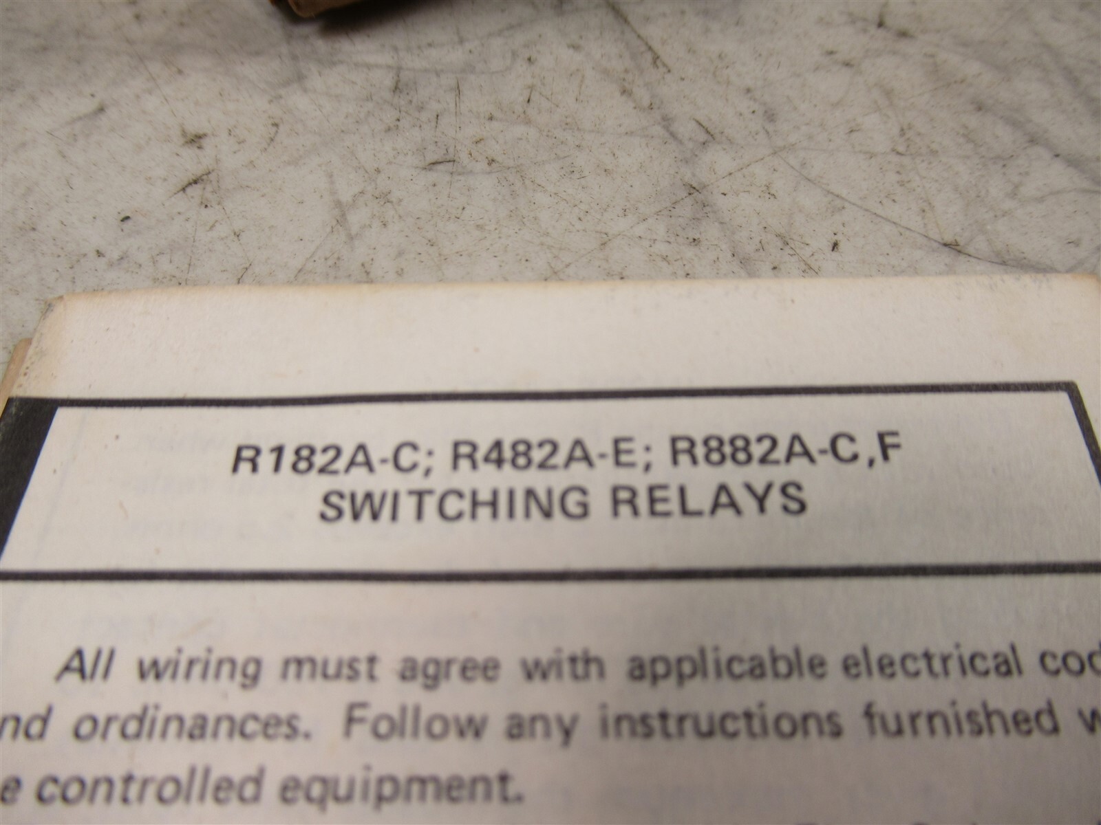 Honeywell R882C1007 Switching Relay NOS Unit with Box