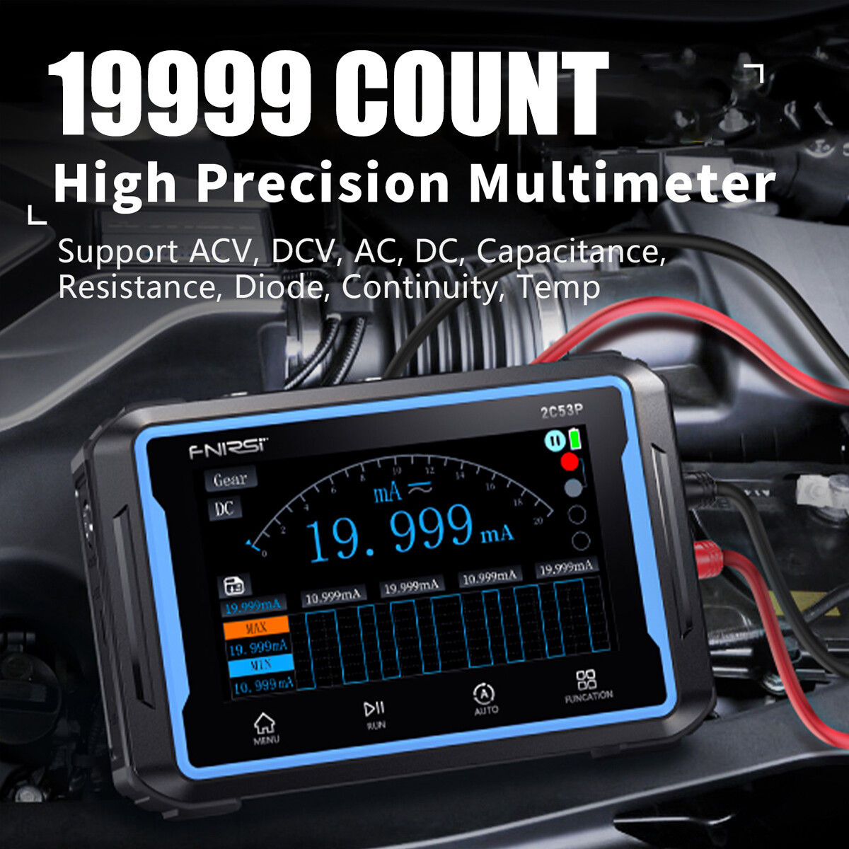 3-in-1 FNIRSI-2C53P LCD 2 Channel Signal Generator Digital Storage Oscilloscope·