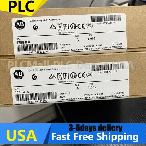 New Factory Sealed Allen-Bradley 1756-IF8 ControlLogix Point A/I Module AB US