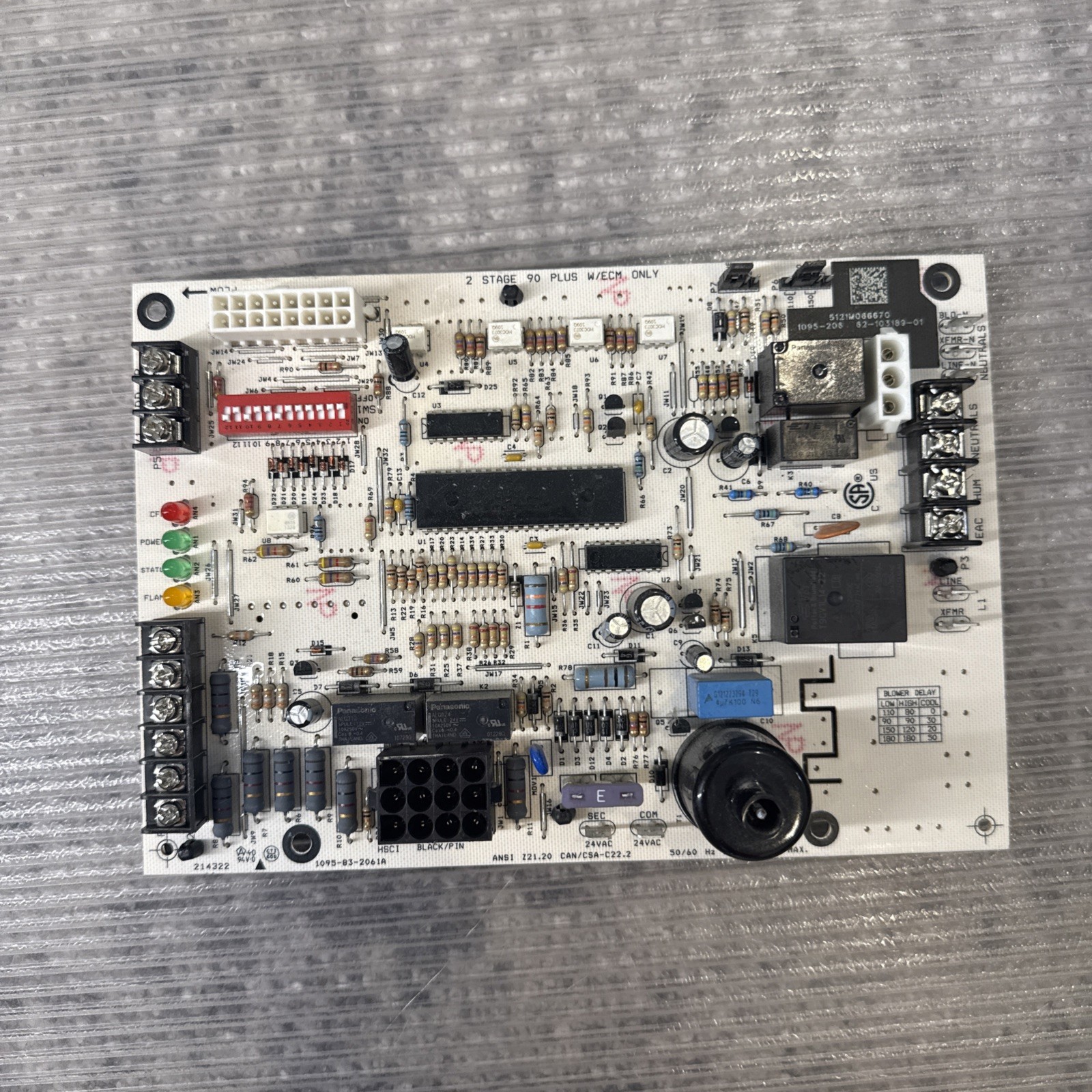 Rheem/Ruud 62-103189-01 Furnace Control Board 1095-206