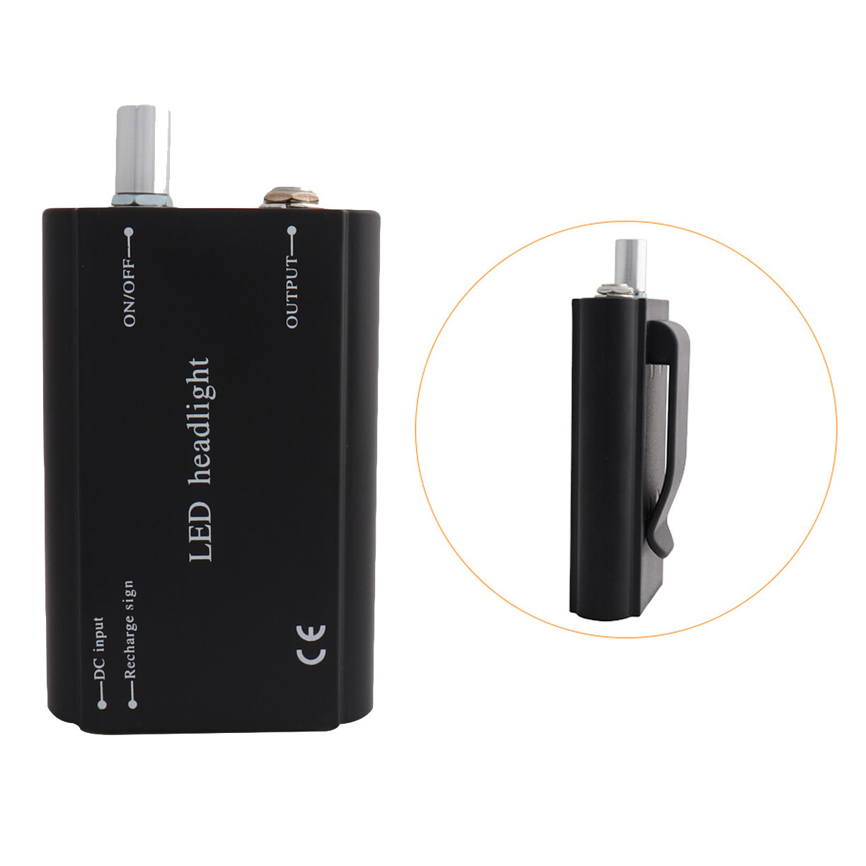 Rechargeable Battery Pack 1800Mah with Belt Clip for Dental LED Head Light USA