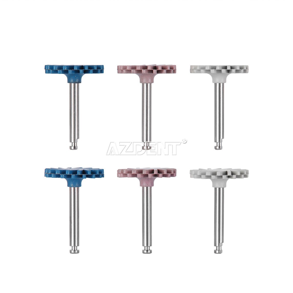 6Pc Dental Polishing Wheel Discs Kit RA 2.35mm for Composite Ceramic Polishing
