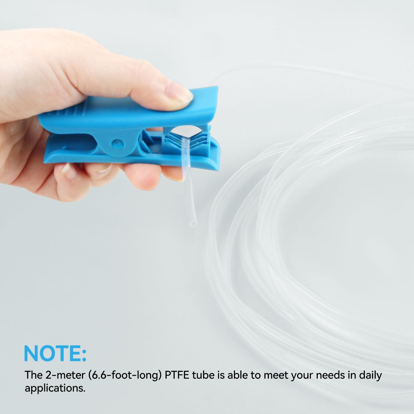 Ultra-Clear PTFE Tube for 1.75mm filament with Cutter 2M, Transparent