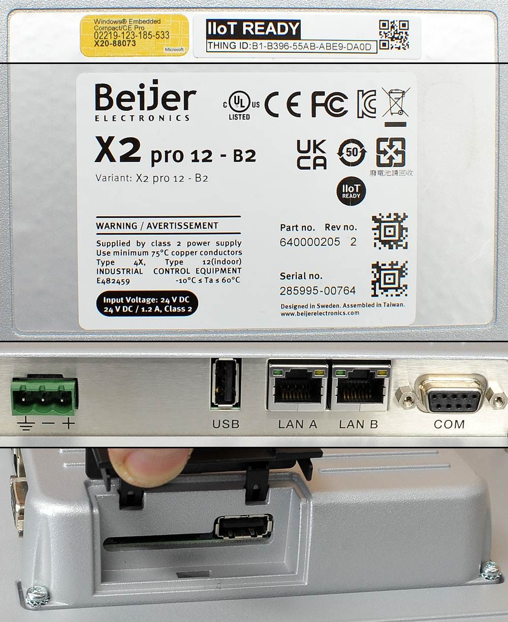NEW Beijer X2 pro 12 Color Touch HMI Operator Panel 640000205 24VDC 12″ Updated!
