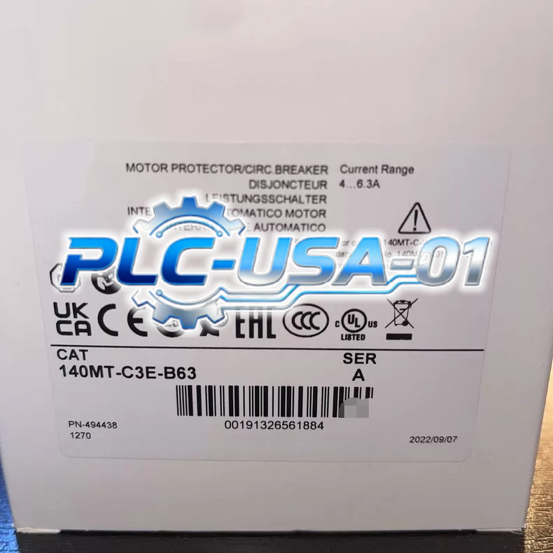 1PCS Brand New AB 140MT-C3E-B63 Circuit Breaker 140MT-C3E-B63 Fast ship
