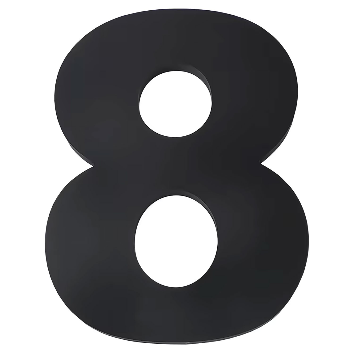 12 Inch Address Numbers For Commercial Building 3/8″ Thick Black Acrylic Bold