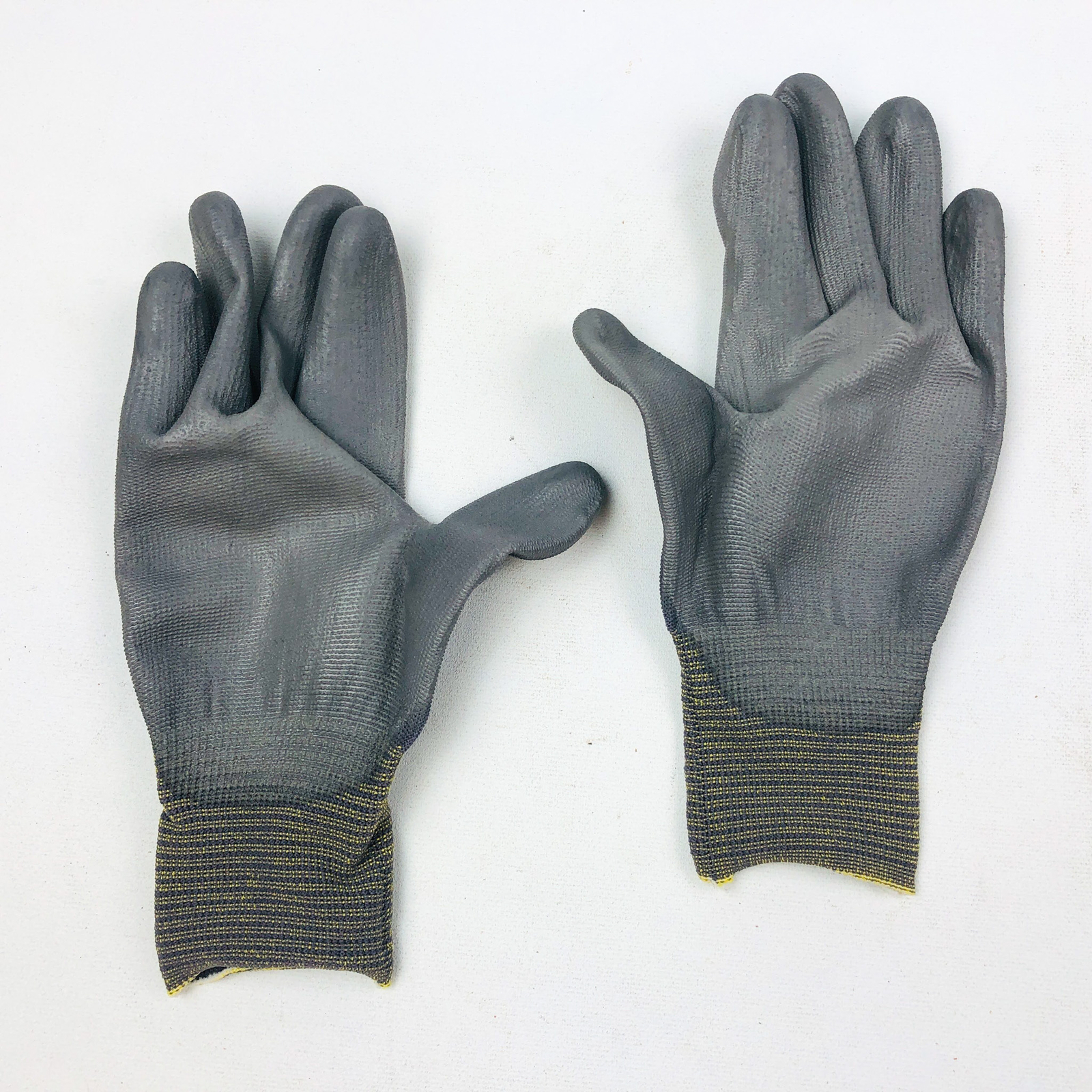 12 Pair Palm Coated Work Gloves Extra Small XS Polyurethane PU Nylon Shell 15 Ga