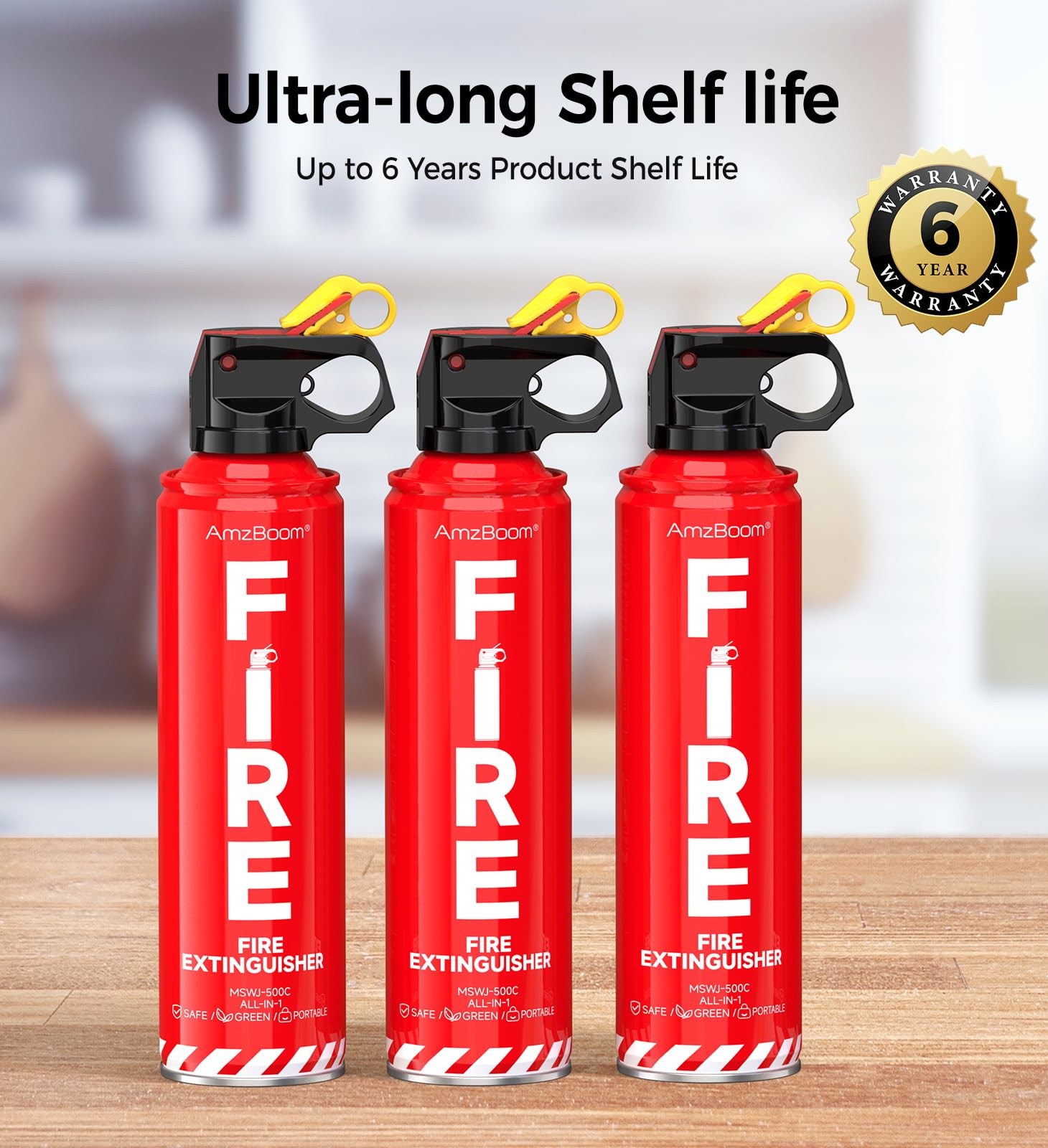 Fire Extinguisher for Home 1Pack, Kitchen, Car, and Grill,Compact 1 PACK
