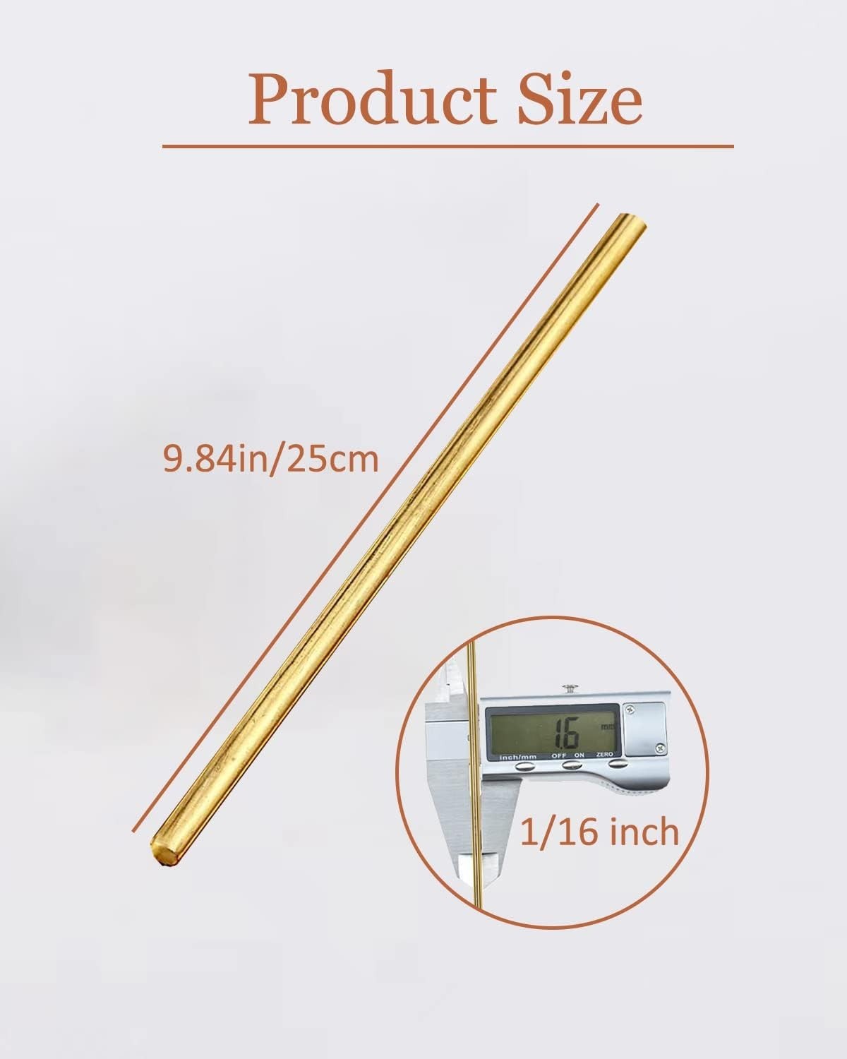 25 Brass Brazing Rods for Oxyacetylene Welding, DIY Crafts, Copper & Steel 1/16