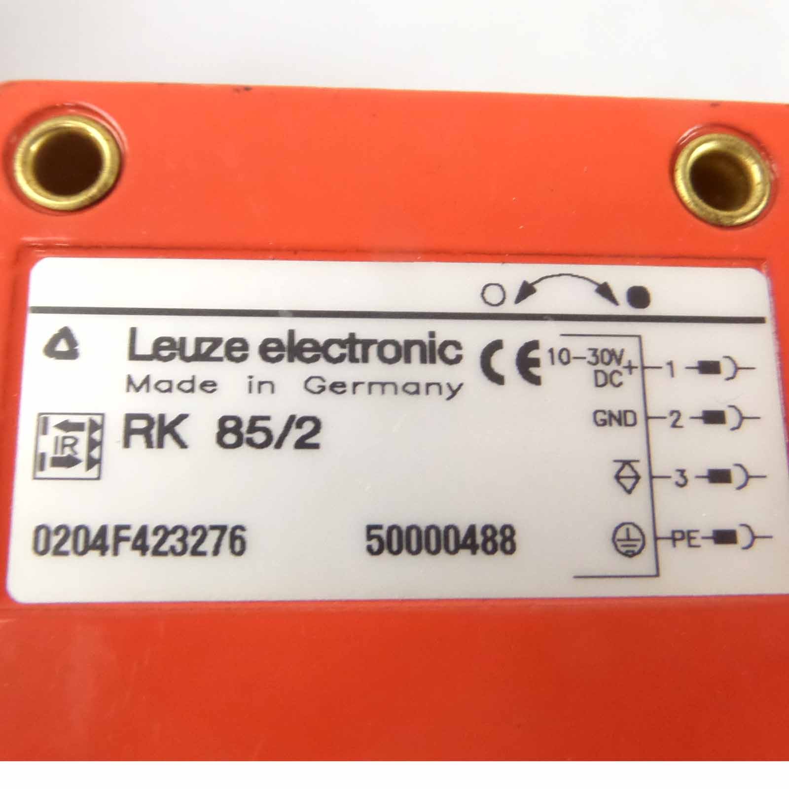 Leuze retro-reflective light sensor RK 85/2 50000488 GEB