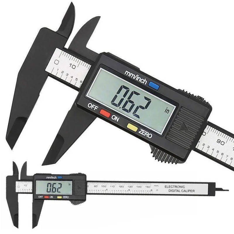 150mm Digital Caliper Carbon Fiber Electronic Vernier Caliper Gauge Micrometer