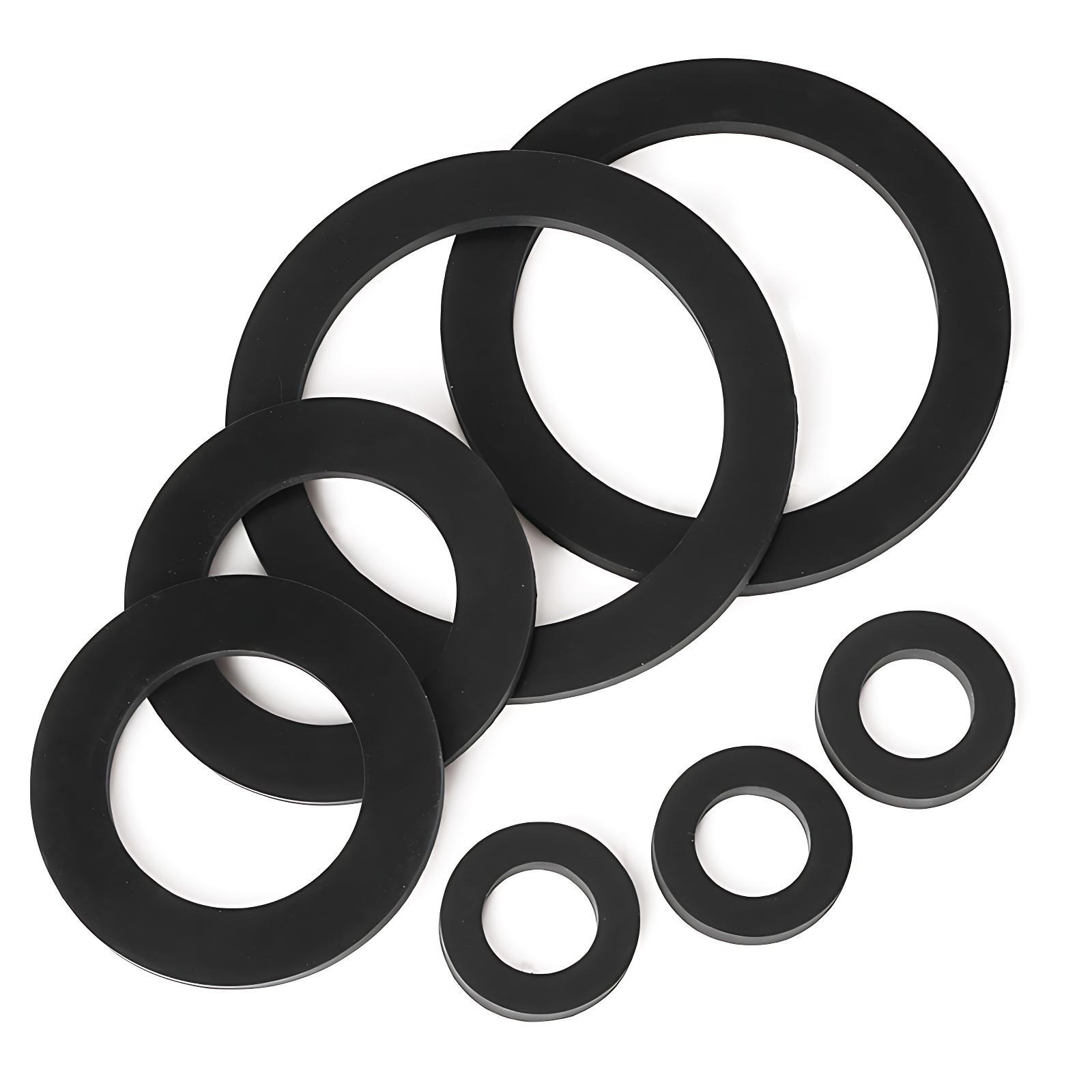 M2,M3,M4,M5,M6,M8,M10,M12-M24 PLASTIC WASHER NYLON METRIC FLAT Washers Black