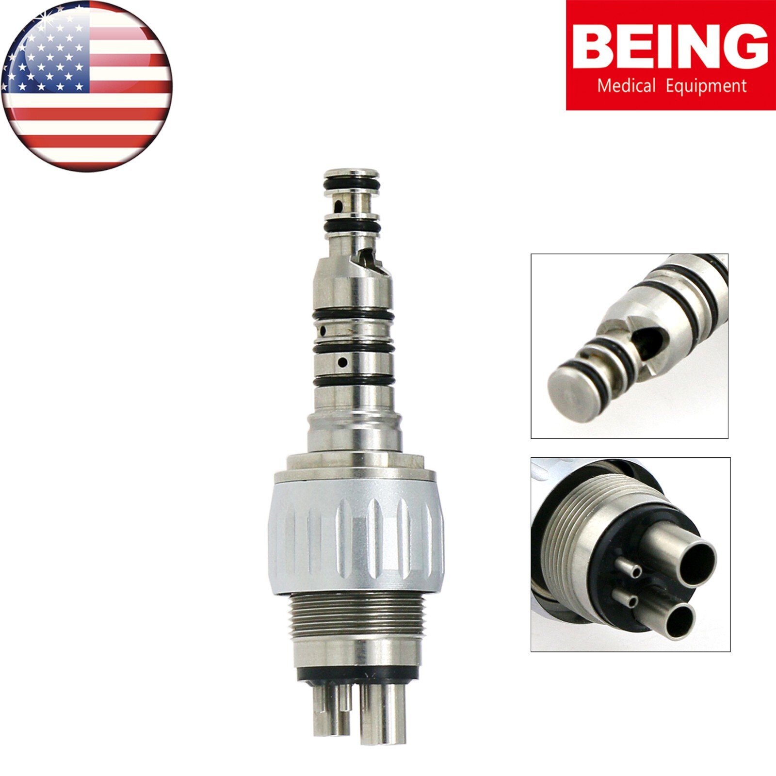 BEING Dental High Speed Fiber Optic Turbine Handpiece fit KAVO Coupler 4/6 Holes