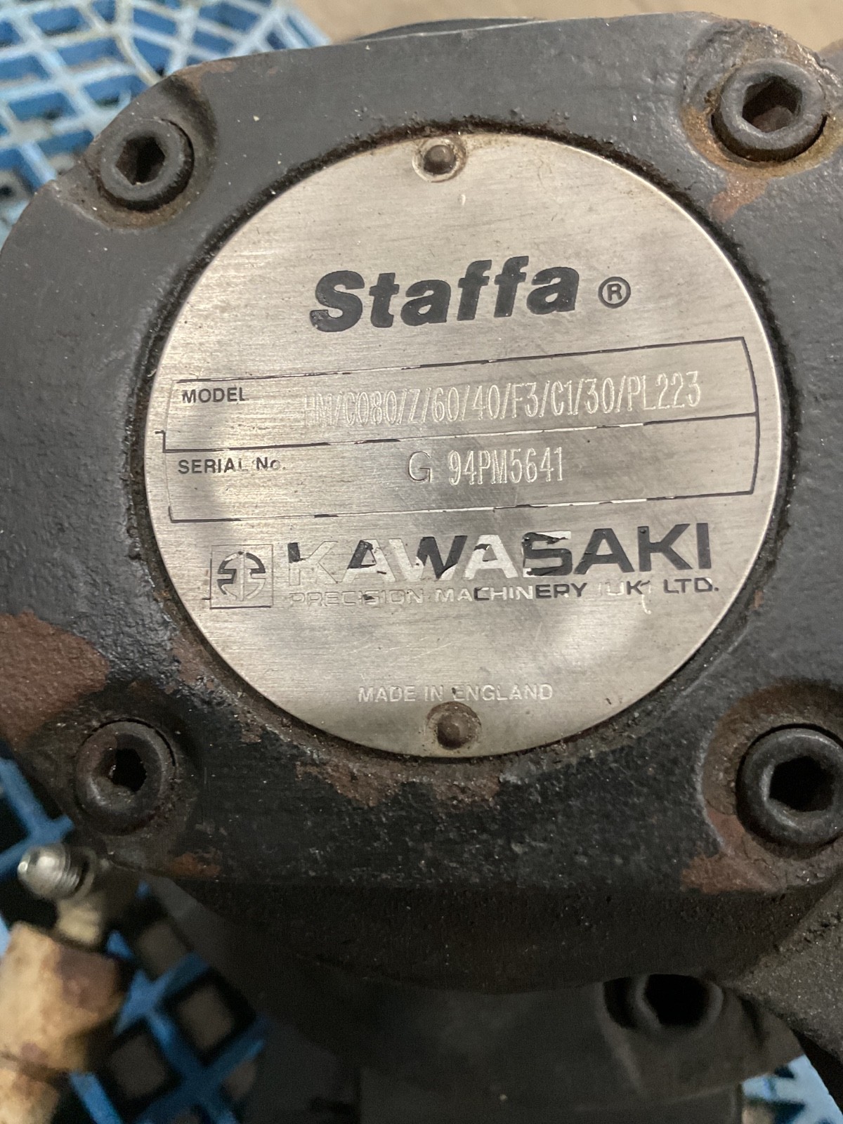 Kawasaki Staffa HM/C080/Z/60/40/F3/C1/30/PL223 Radial Piston Motor #4113FML