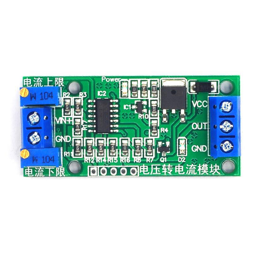 5 Voltage To Current Transmitter Signal Conversion Module 0~5V 3.3V 5V to 4-20mA
