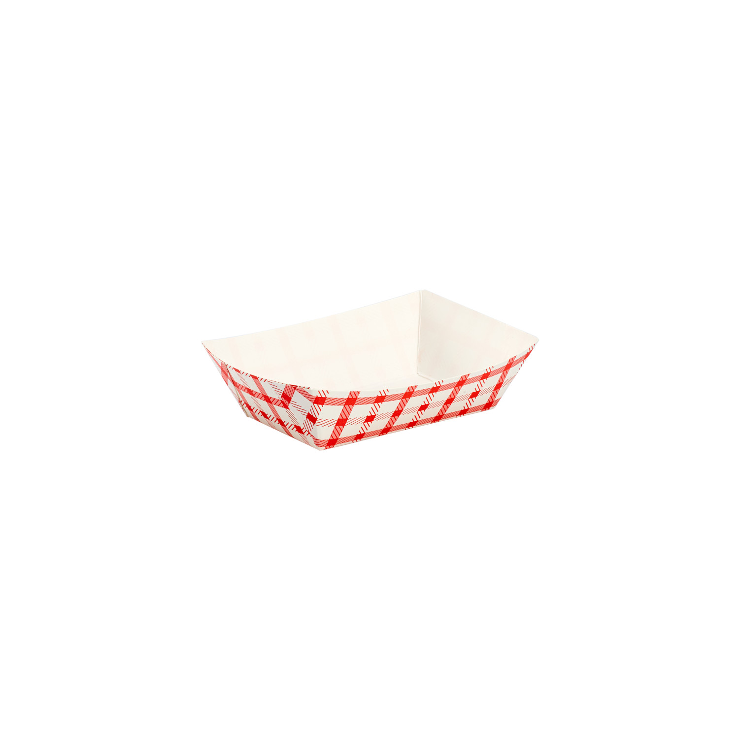 Karat Food Tray – Shepherd’s Check (Red) – 0.5 lb, FP-FT050G