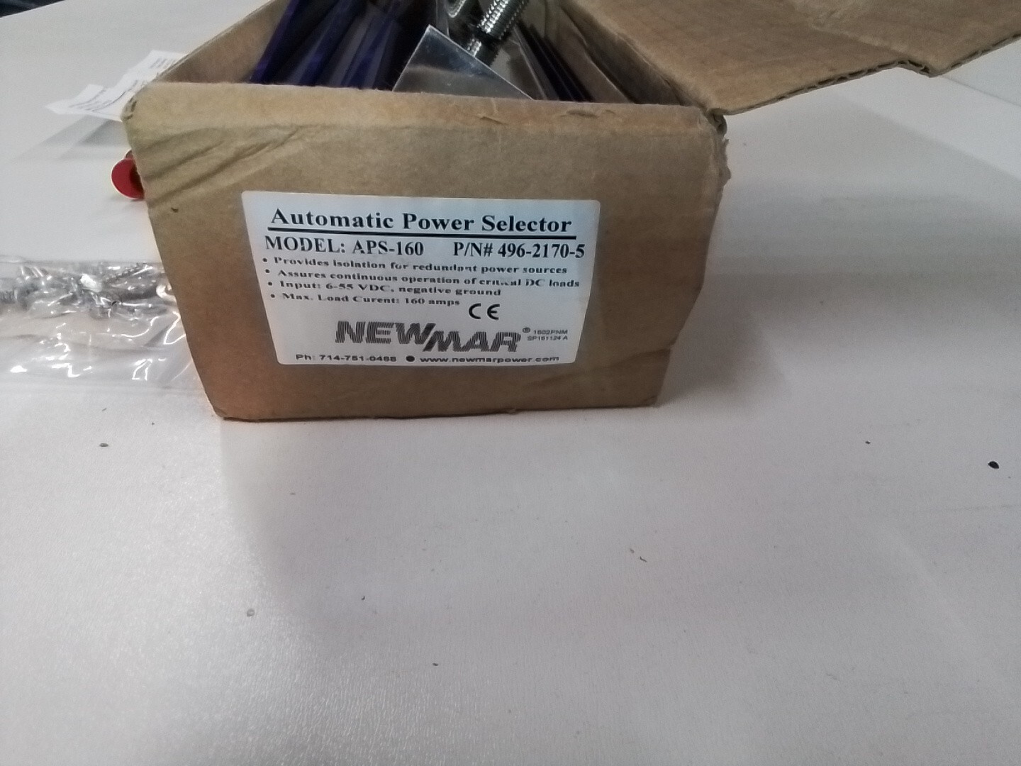 Newmar APS-160 Automatic Power Selector 160 Amp 496-2170-5 6-55 volts Isolation