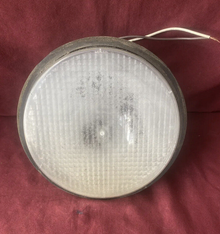 12″ LED Traffic Ball Light Signal Green Module Used, Working, clear lens
