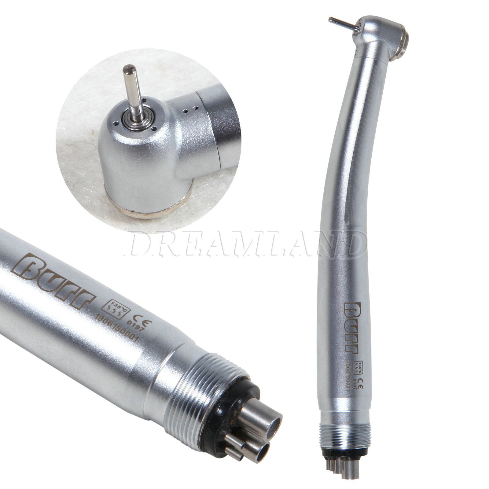 NSK PANA MAX Style Dental High Speed Turbine Handpiece Push Button 4 Hole Burr