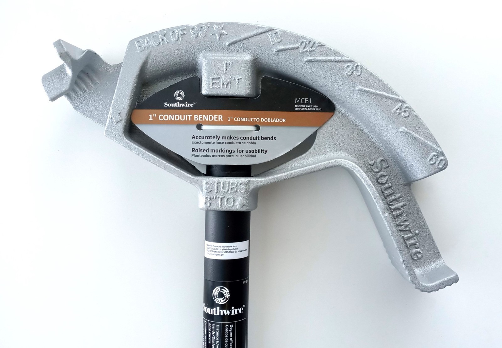 Southwire MCB1 1″ Handheld Conduit Bender