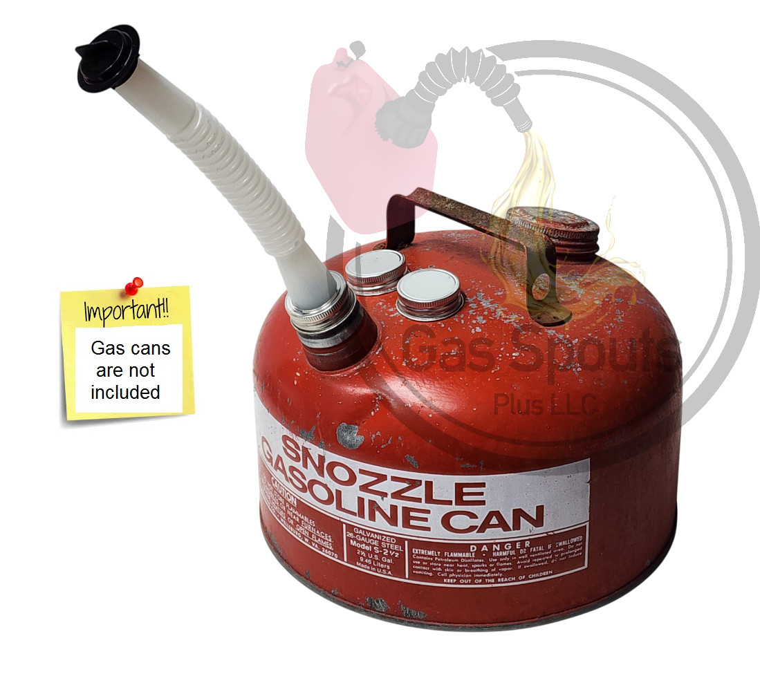 2pk EAGLE Rugged Gas Spout (high flow) w/ Metal Cap 1.50″ +2 Closed Storage caps