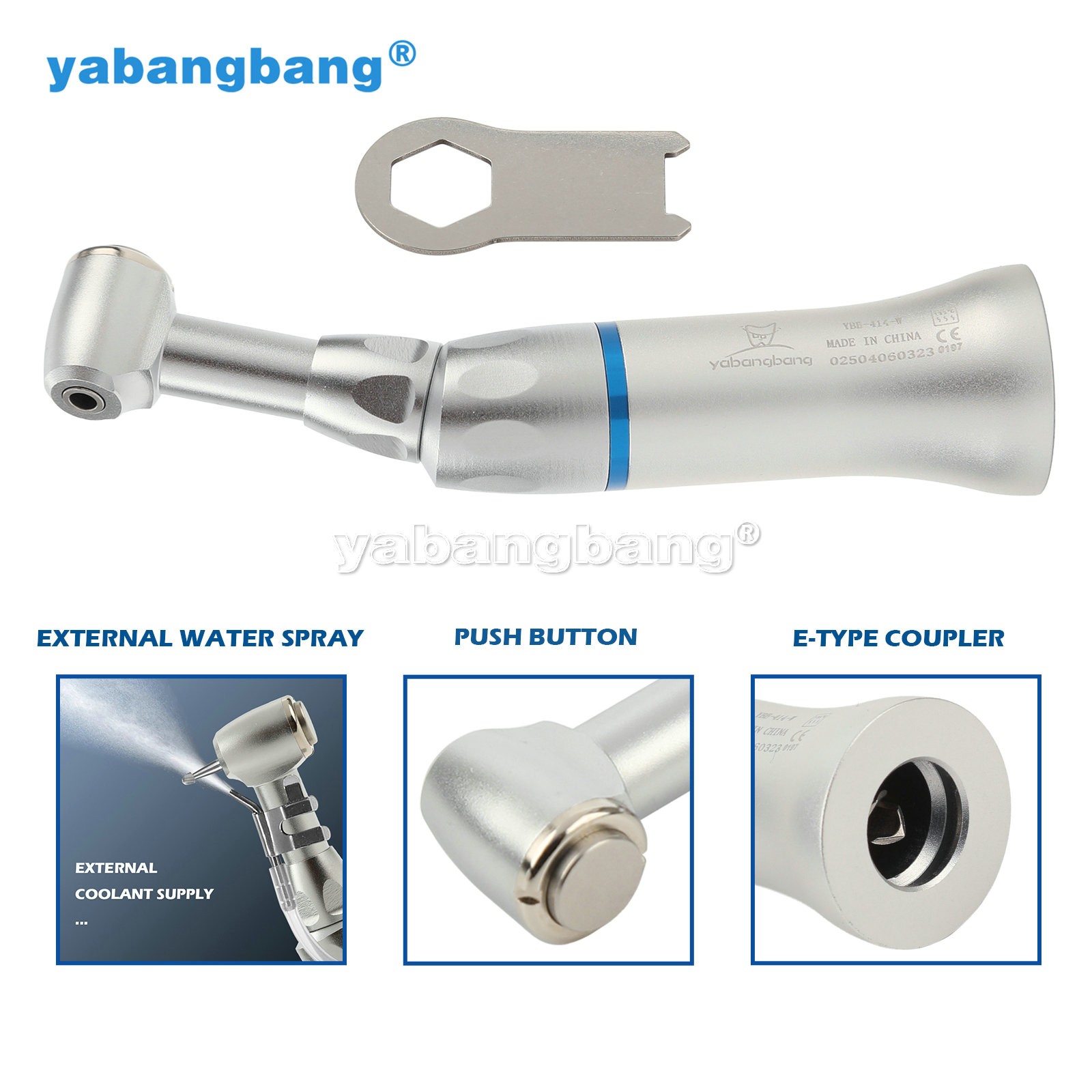 NSK Style Dental Push Button Slow Low Speed Contra Angle Handpiece PAD CA 2.35mm