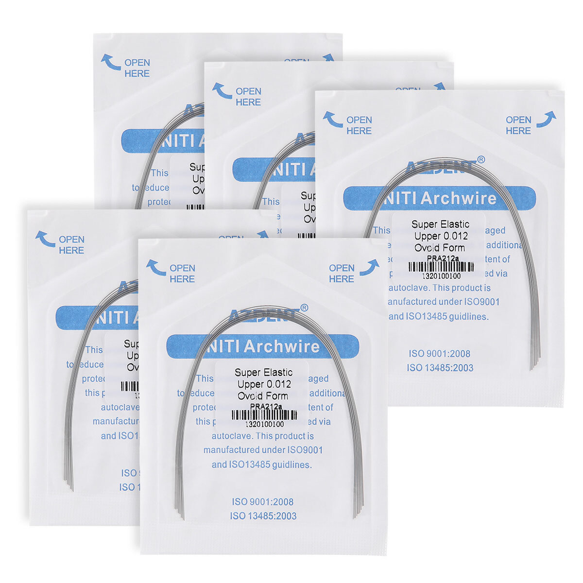5Packs Dental Orthodontic Arch Wire Super Elastic Niti ROUND 016Lower AZDENT