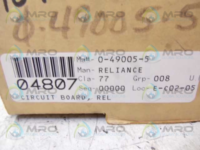 RELIANCE ELECTRIC 0-49005-5 CARDPAK LINEAR VOLTAGE NSMP