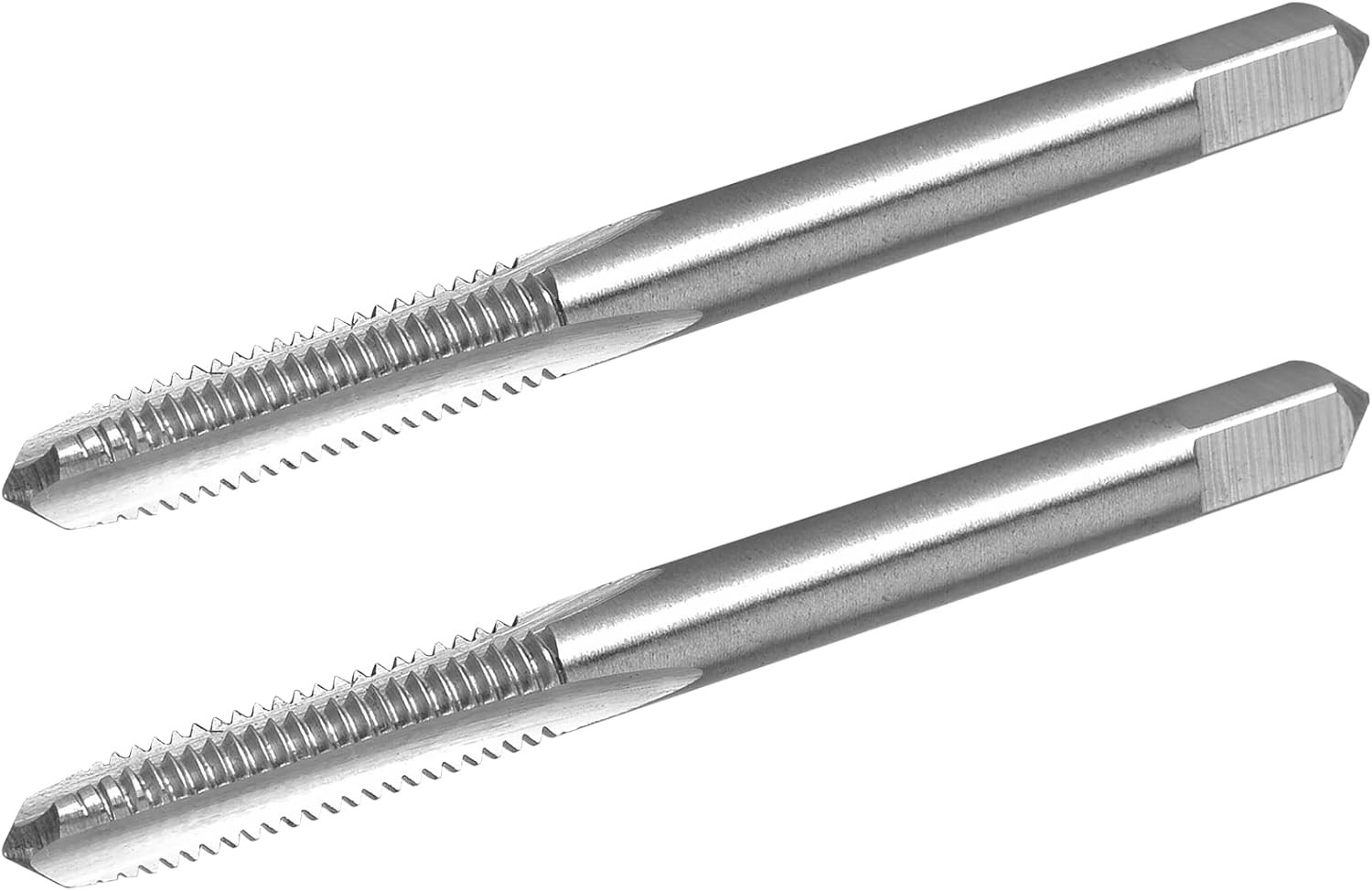 2Pcs 1/4″-28 UNF Thread Tap Right Hand, HSS 1/4 X 28 UNF Straight Fluted Machine
