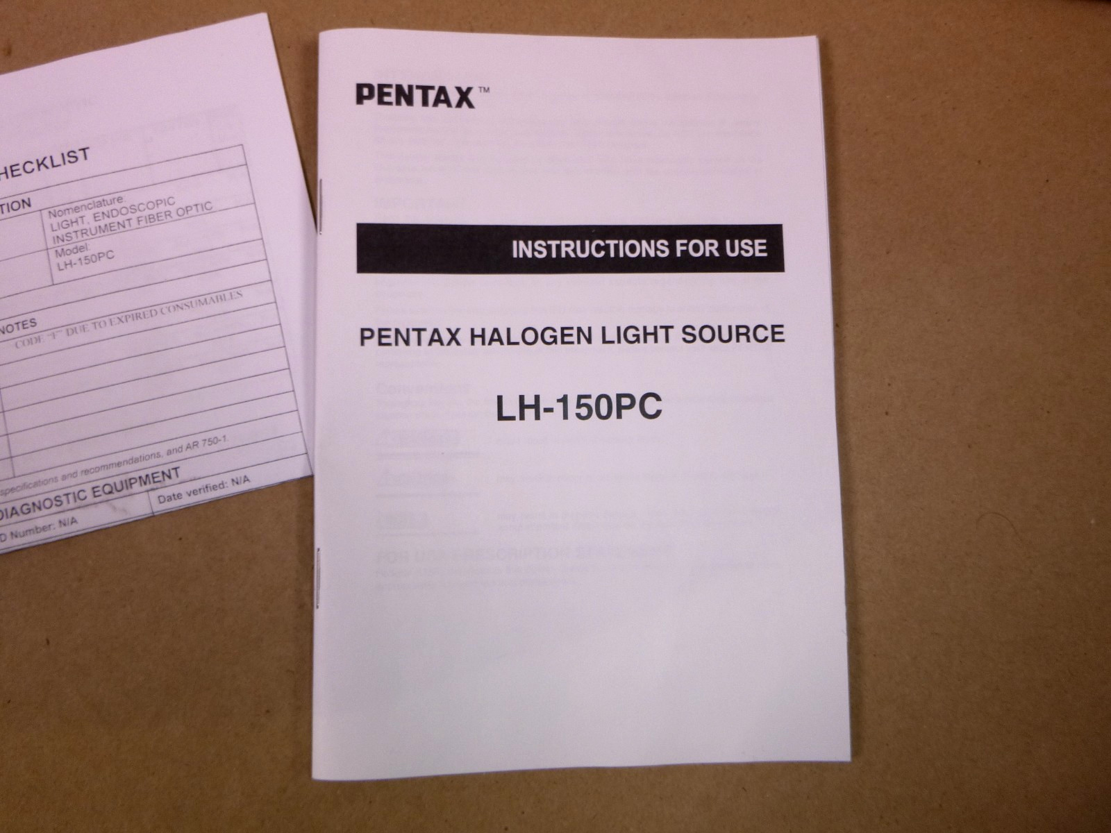NEW Pentax LH-150PC Halogen Light Source System With Accessories