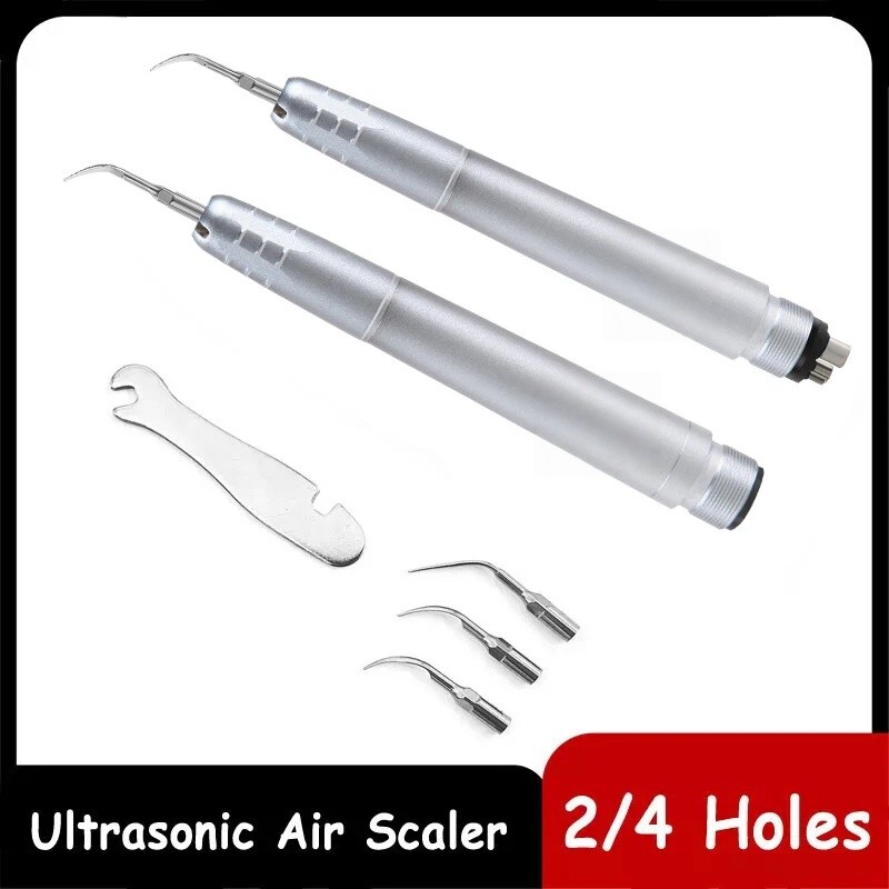 USA Dental Ultrasonic Air Perio Scaler Handpiece Hygienist 2 & 4-Holes 3 Tips CE