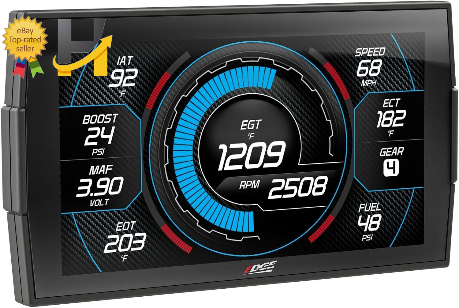 Edge Insight CTS3 Digital Gauge, Compatible with 1996 & Up OBD-II Vehicles. 8413