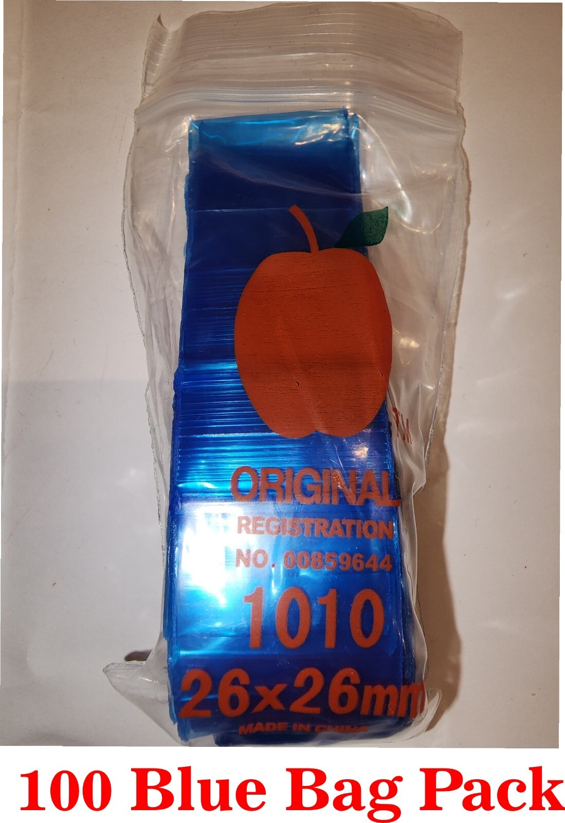 Apple 1010 1″x1″ Plastic Bags Baggies Jewelry Ziplock Zipper Stamp Bags lot