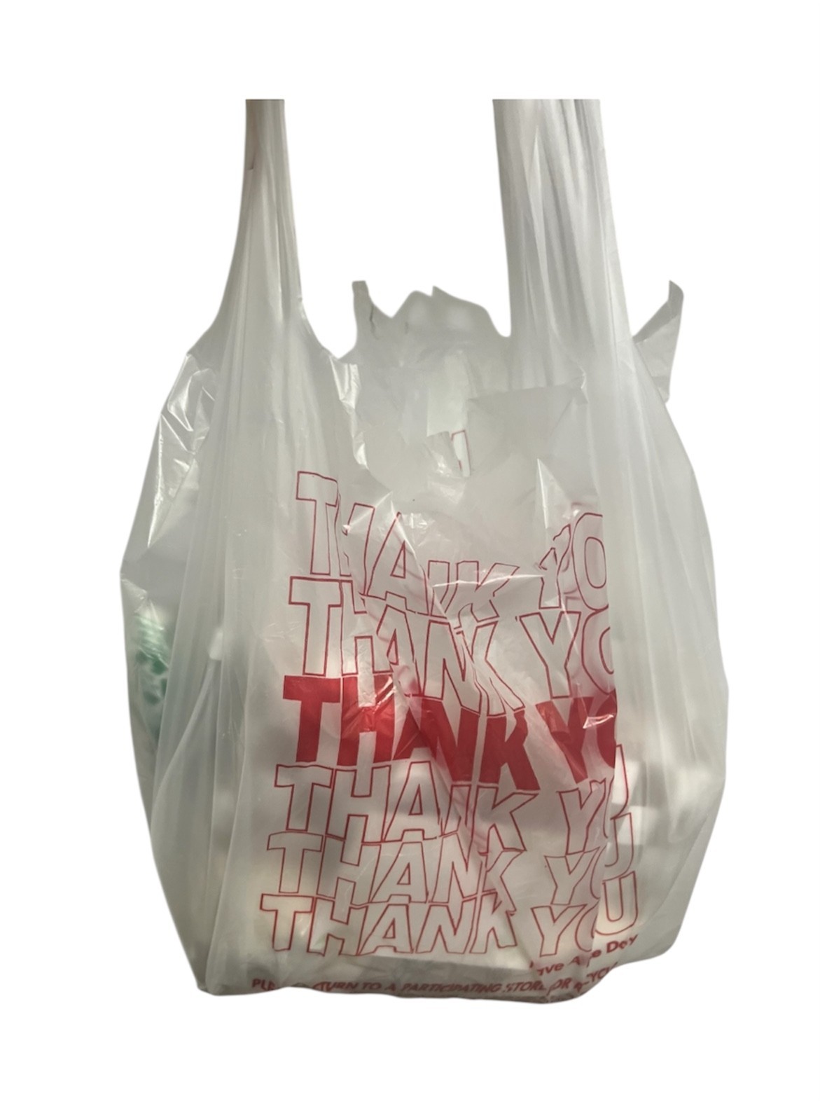 100 Bags T-Shirt Thank You Plastic Grocery Store Shopping Carry Out Bags.