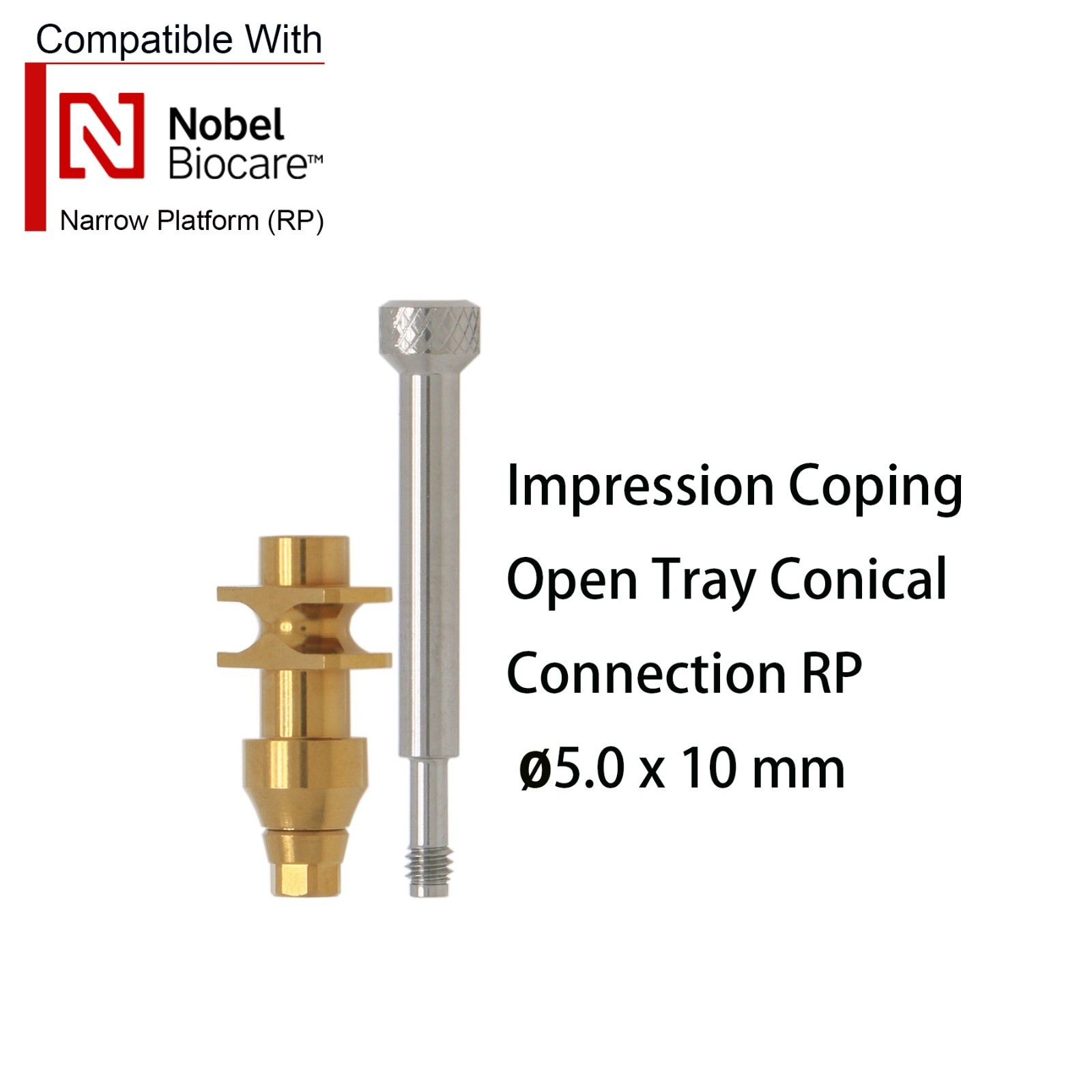Nobel Active NP/RP Implant Scan body Impression Transfer Open/Close Coping Tray