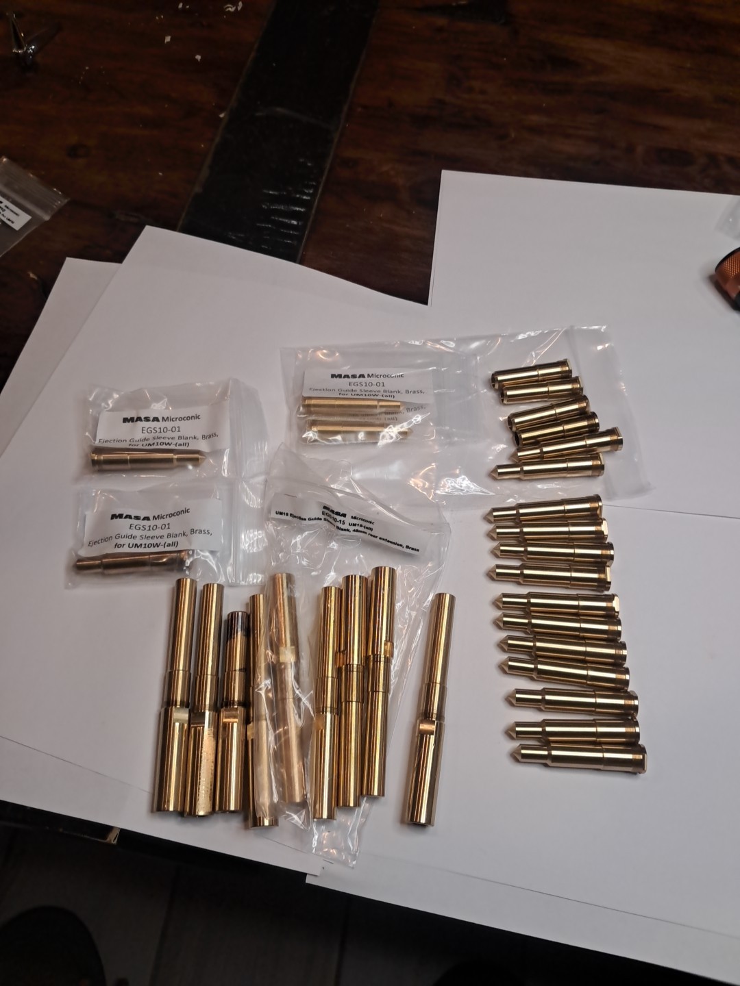 MASA Microconic Egs10 Ejection Guide Sleeve Blanks LOT of 30