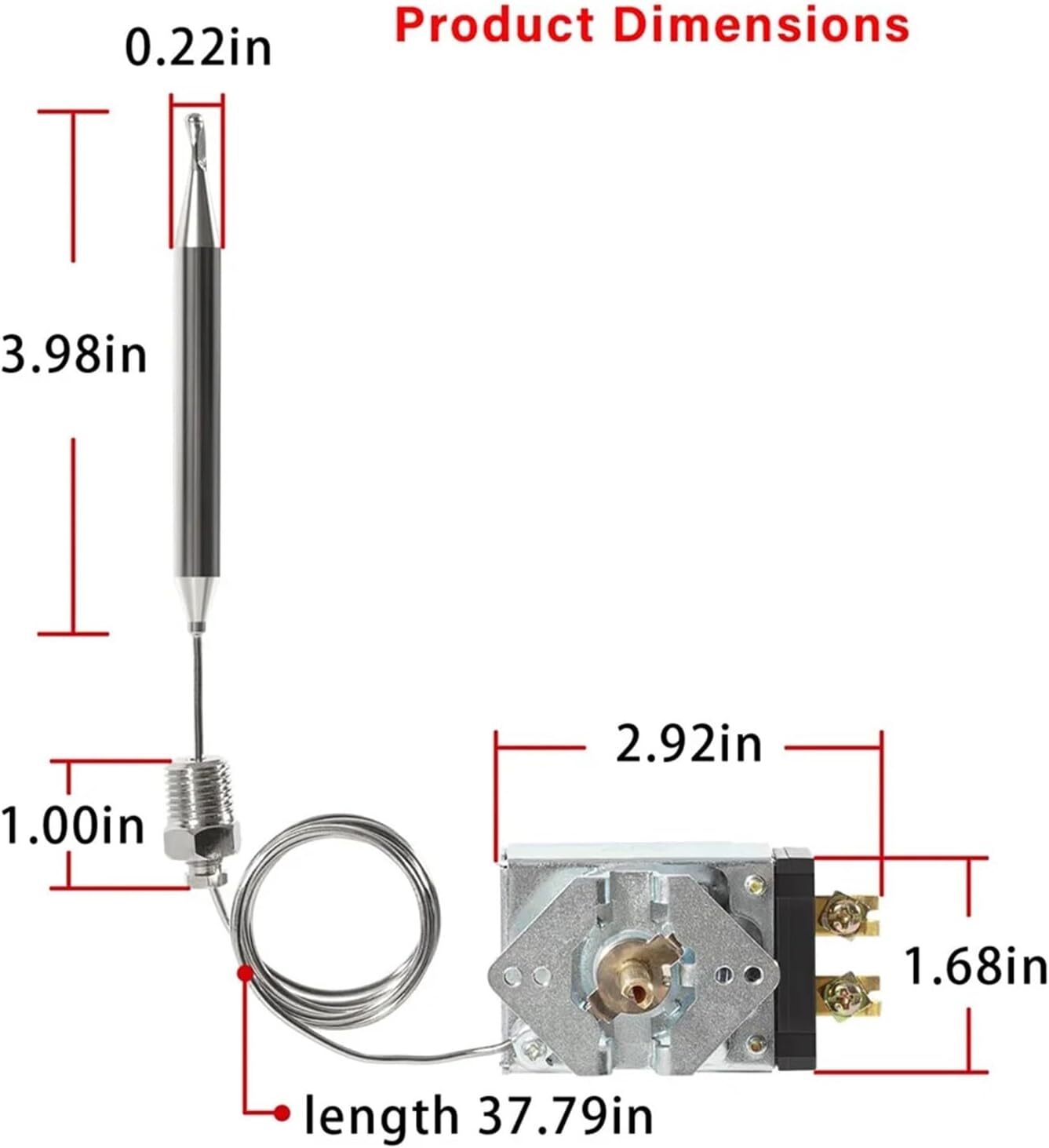 For Robertshaw Thermostat RX-1-36 For Pitco 60125401 Imperial, Dean, Blodgett