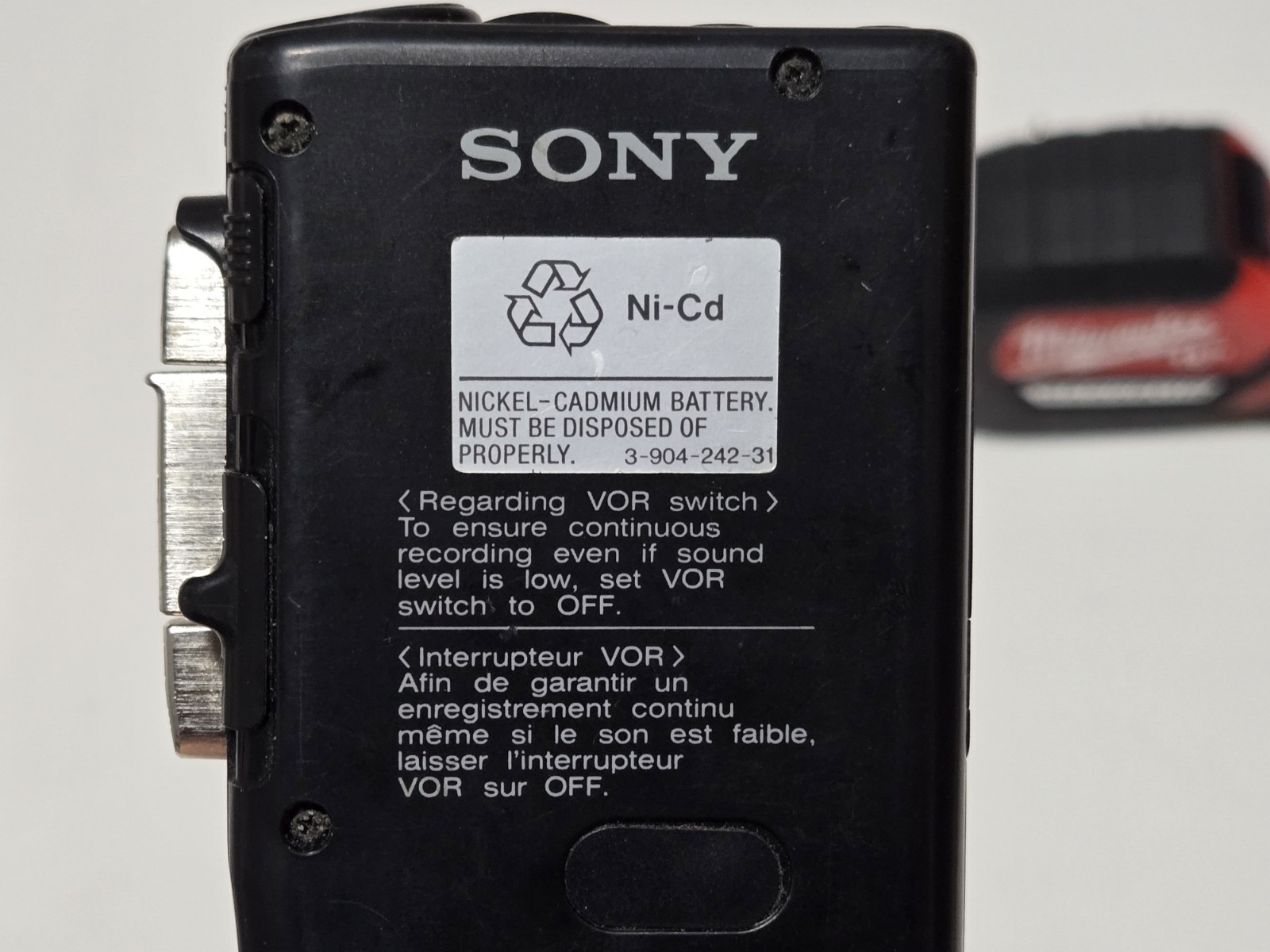Sony M-677V VOR Microcassette-Corder Handheld Voice Recorder Tested Works Great