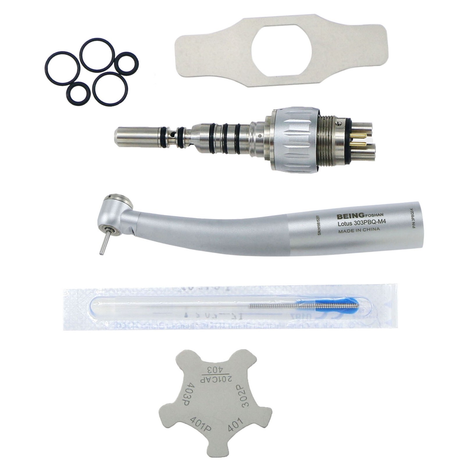 BEING Dental High Speed Fiber Optic Turbine Handpiece fit KAVO Coupler 4/6 Holes