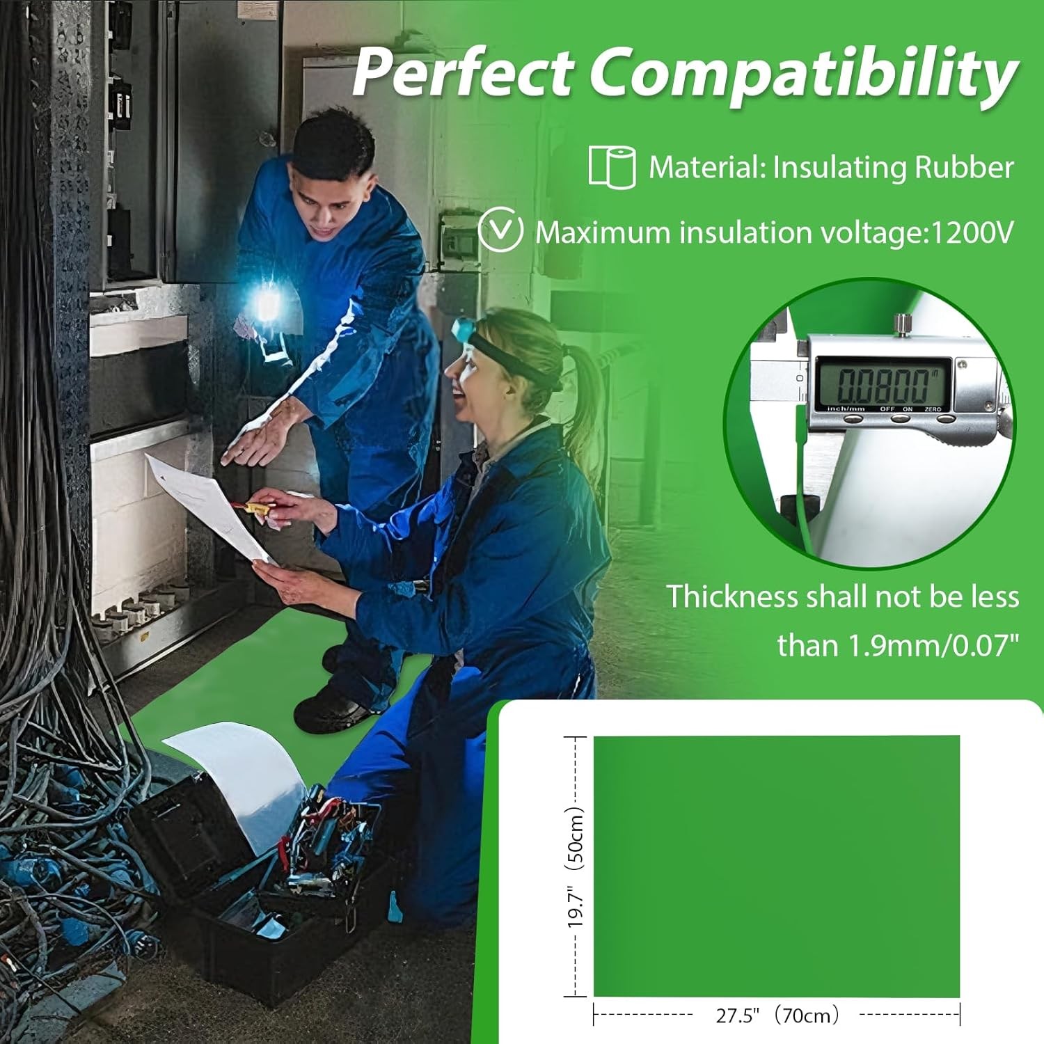 High-Voltage Electrical Safety Rubber Mat,Rubber Mat-1200V Voltage Withstandable