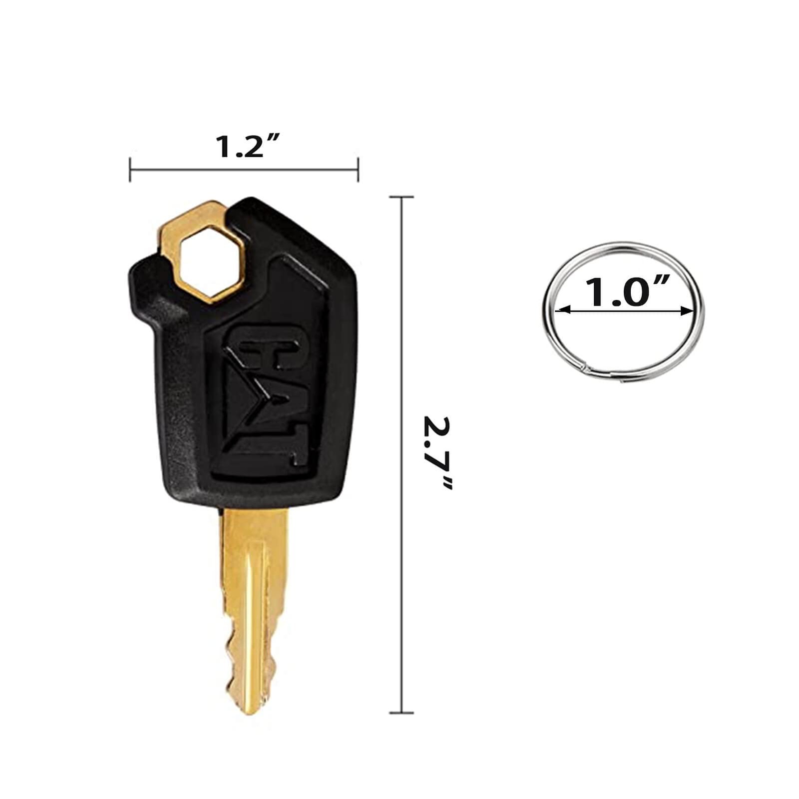 10 PCS CAT Loaders Excavators Keys CAT Heavy Equipment Ignition Key with 10 Key