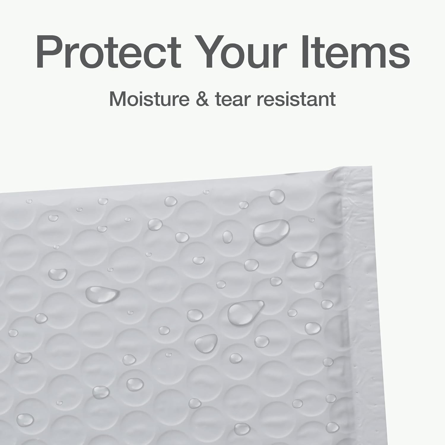 Bubble Mailers, 4 x 8 Shipping Envelopes, Self-Seal, Durable White Padded Env…