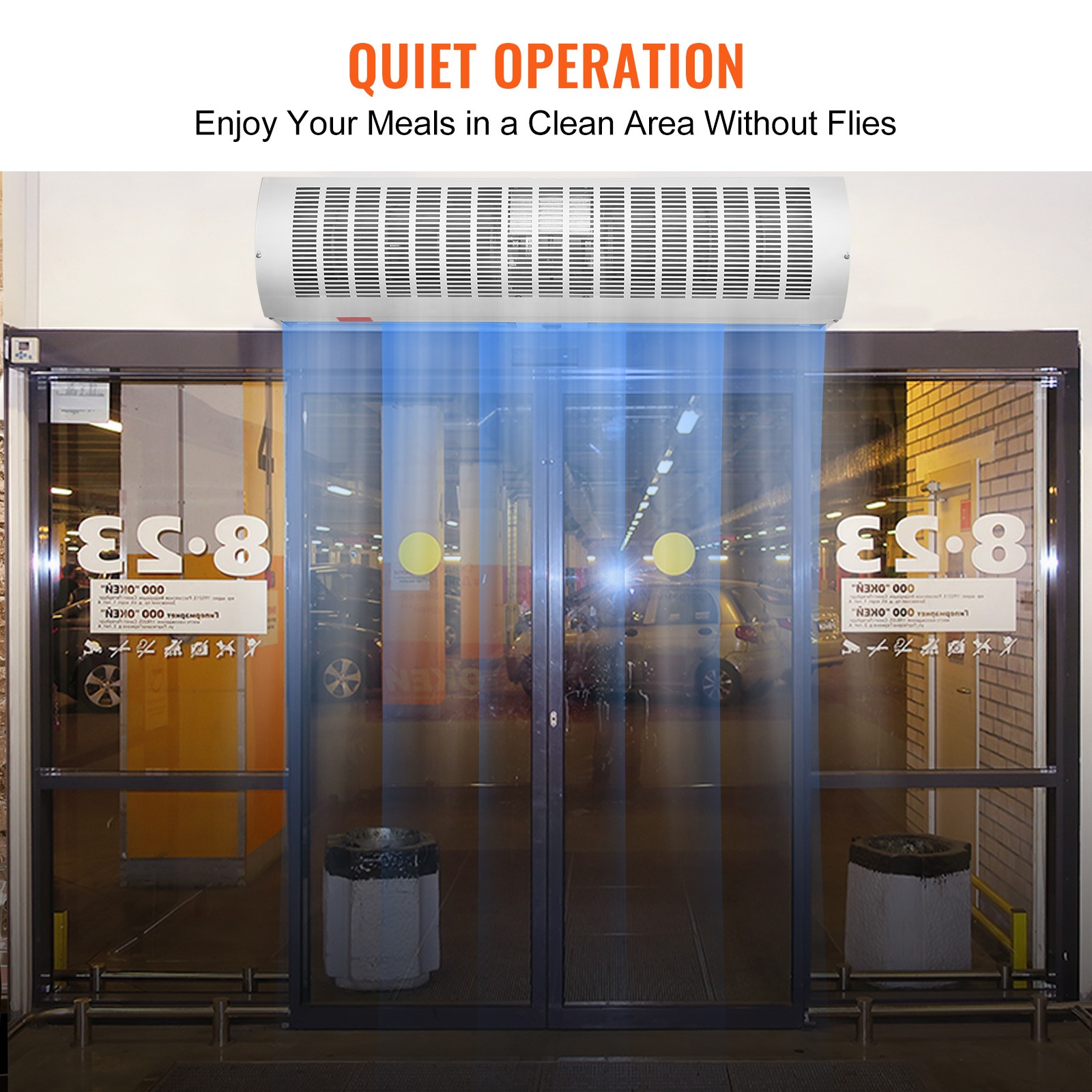 VEVOR 36″ Indoor Air Curtain 2 Speed 1200/2038 CFM Commercial Limite Switch