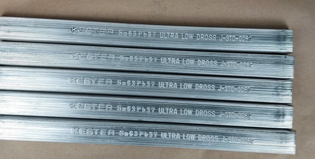 5 Kester Sn63Pb37 Bars Sn63Pb37 Ultra Low Dross J-STD-006C 1.66 LB Each 8.3 LBS