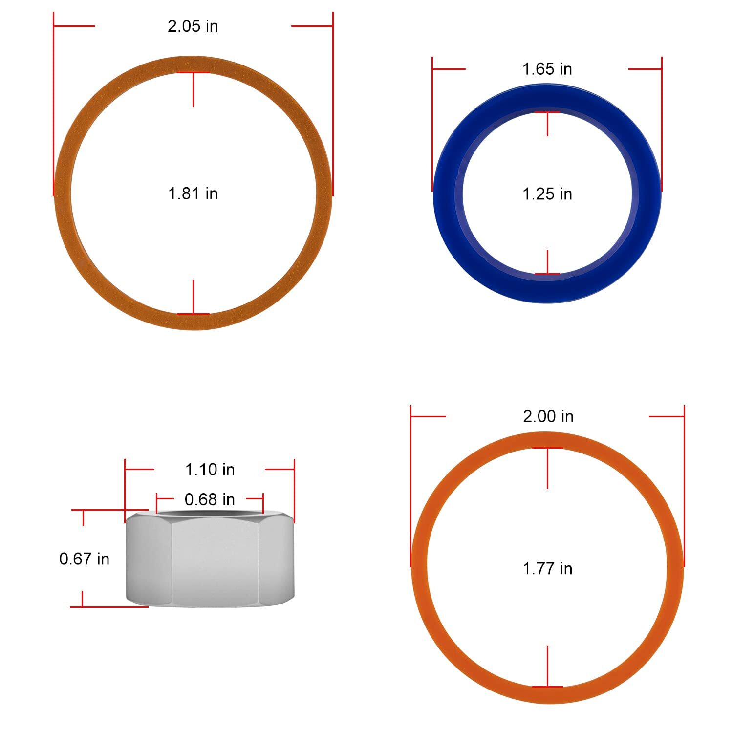 6803329 7137769 Hydraulic Lift Cylinder Seals Kit for Bobcat 444 500 520 751 974